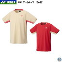 【1枚のみメール便可】【数量限定】YONEX ヨネックス 10622 ゲームシャツ バドミントン テニス ウエア 試合用 バドミントンシャツ ゲームシャツ UNI スポーツウェア 2025SS