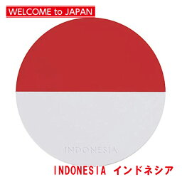 【お買い物マラソン限定クーポン】国旗コースター ワールドフラッグコースター インドネシア INDONESIA メール便対応