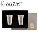 冷酒カップ ぐい呑み チタン 250ml 2個セット TSUBAME TW-12 日本製送料無料