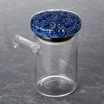 ガラス 波佐見 液だれしない 醤油さし 蛸唐草 大しょうゆさし/陶器(蓋)/調味料入れ
