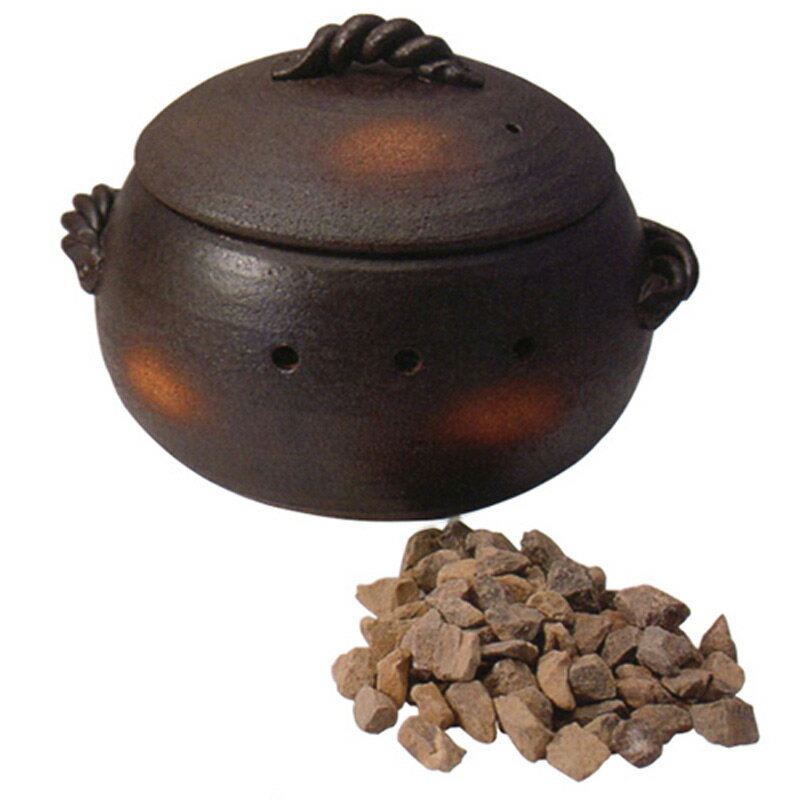 石焼き芋鍋 丸型 (中) 焼き芋器 家庭用 萬古焼 焼いも 器 壺つぼ