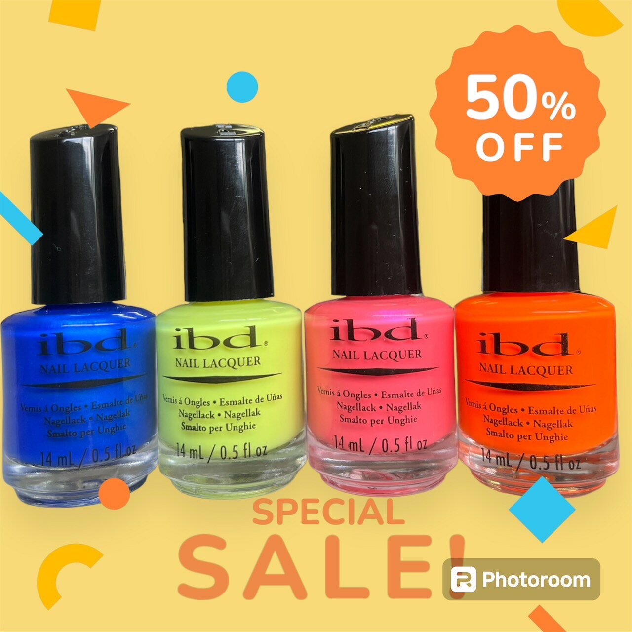 ibd アイビーディー ネイル ラッカー マニキュア ポリッシュ ネオン 4本セット 14ml【ibd japan 直営店】