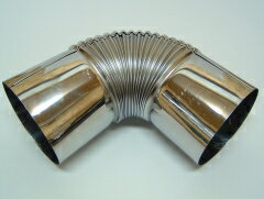 ステンレス煙突 エビ曲り 3寸5分(約106mm)