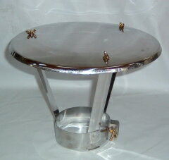 ステンレス煙突 陣笠 3寸5分(約106mm)(笠直径:約280mm)