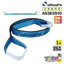 【メーカー直送】AS3E2510 スリングベルト 幅25mm 1m ベルト荷締機 3等級JIS規格品 allsafe オールセーフ 玉掛け 繊維スリング 吊り上げロープ 吊りロープ