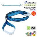 【メーカー直送】AS3E2565 スリングベルト 幅25mm 6.5m ベルト荷締機 3等級JIS規格品 allsafe オールセーフ 玉掛け 繊維スリング 吊...