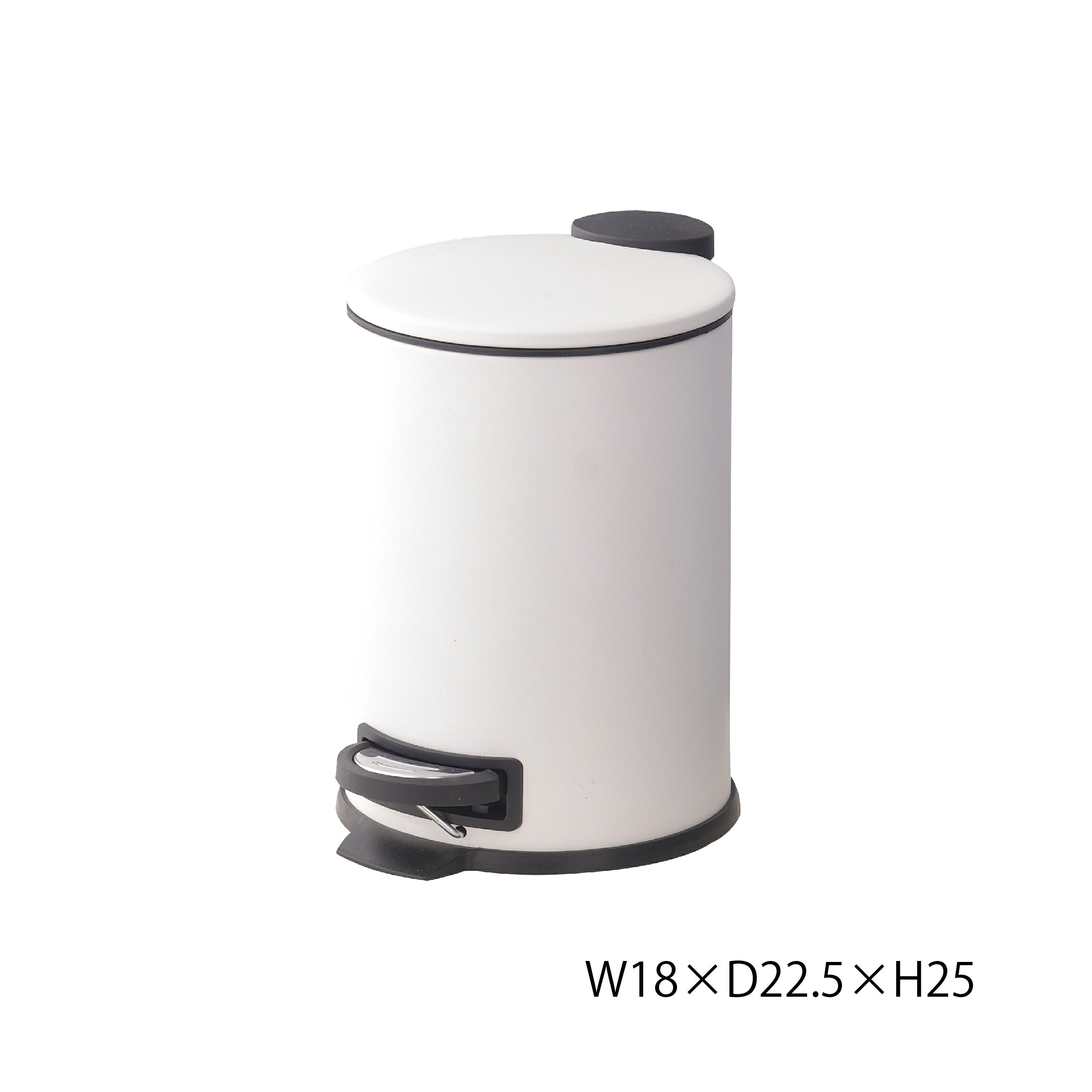 【お買い物マラソン期間限定ポイント5倍】【メーカー直送】トラッシュカン 3L LFS-231GY グレー LFS-231WH ホワイト ペダル式 東谷 [3]