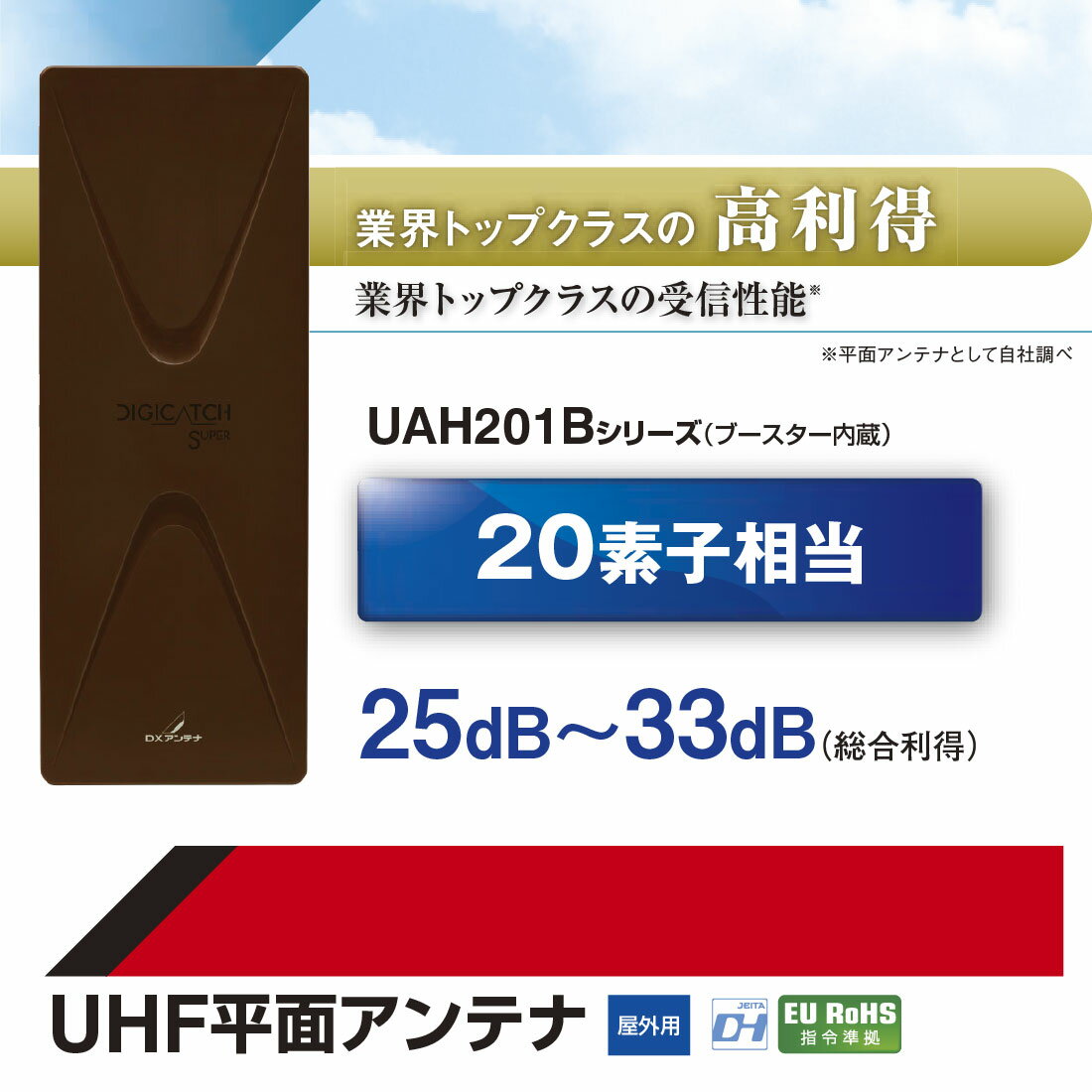 ��5�ΤĤ����ۡڼ���ʡ� UAH201B �֡���������¢ �ϥǥ��� UHFʿ�̥���ƥ� 20�ǻ����� �������ֲ� �桦���ų��� ��ʿ���� DX����ƥ�