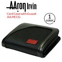 アーロン・アーヴィン カードケース AAron Irvin 名刺入れ 送料無料 メンズ 通勤 おしゃれ キレイめ シンプル 人気 黒 ブラック|詳細画像