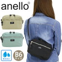 アネロ ショルダーバッグ anello 正規品 メンズ レディース ミニ ショルダー バッグ カバン 旅行 サブバッグ 黒バッグ B6 ブラック 黒 コンパクト...