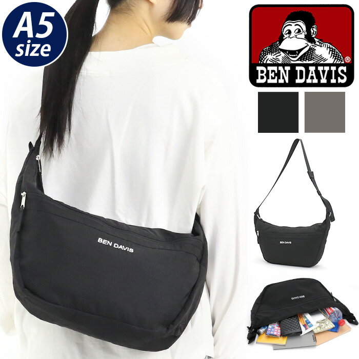 樂天商城 - ベンデイビス ショルダーバッグ BEN DAVIS スモールショルダー バッグ 肩掛け 斜め掛け 軽量 A5 レディース メンズ 男女兼用 通学 通勤 人気 お出かけ 街用 タウンユース 旅行 フェス 散歩 ブラック 黒 SMALL SHOULDER BDW-8421