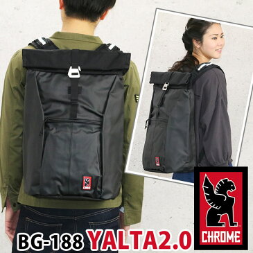 CHROME クローム 正規品 CHROME INDUSTRIES クロームインダストリーズ ASSAULT YALTA 2.0 アサルト ヤルタ 2.0 ロールトップ リュック リュックサック メンズ ブラック アスファルト 30L A4 B4 大容量 男女兼用 おしゃれ 撥水 タブレットPC収納 通勤 通学 大人 大学生 BG-188
