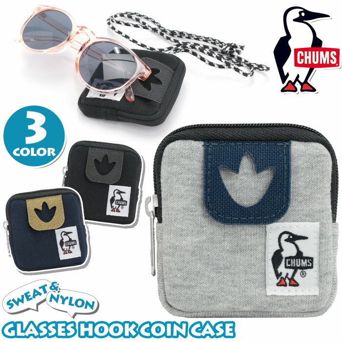 CHUMS ॹ  Glasses Hook Coin Case   ǥ 󥱡  ߥ ߥ˥ݡ ݡ  ޥ å ߥ˥å ѥ ץ   ȥɥ 奢 ֥å  NKP CH60-3650