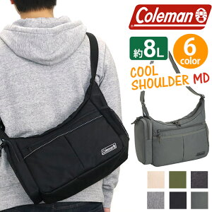 Coleman コールマン 【 認定販売店 】 WALKER ウォーカー COOLSHOULDER MD クール ショルダー ショルダーバッグ 正規品 斜めがけバッグ メンズ レディース 男女兼用 保冷ポケット付き Mサイズ ブラック 8L 黒 バッグ かばん アウトドア レジャー 丈夫 旅行 おしゃれ