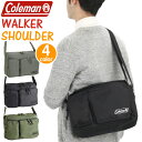 Coleman コールマン ショルダーバッグ バッグ ワンショルダー サブバッグ 斜め掛け ななめがけ バッグ カバン 通勤 通学 高校生 学生 メンズ レディース 男女兼用 男性 女性 男子 女子 ユニセックス 旅行 アウトドア ブラック B5 WALKER SHOULDER ウォーカー