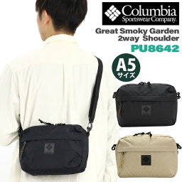 コロンビア Columbia コロンビア Great Smoky Garden グレートスモーキーガーデン ショルダーバッグ スクエア 2WAY ポーチ ショルダー 肩掛け クラッチバッグ ミニバッグ A5 撥水 軽量 かばん メンズ レディース 旅行 おしゃれ 人気 黒 ブラック PU8642