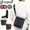 grungeall グランジオール ショルダー バッグ メンズ 肩掛け 薄マチ ショルダーバッグ レザー 斜め掛け たすき掛け 鞄 牛革 本革 大人 男性 高級 A5 かっこいい 通学 通勤 旅行 シンプル カジュアル 黒 ブラック おしゃれ 人気 ストリングス GR601(4)