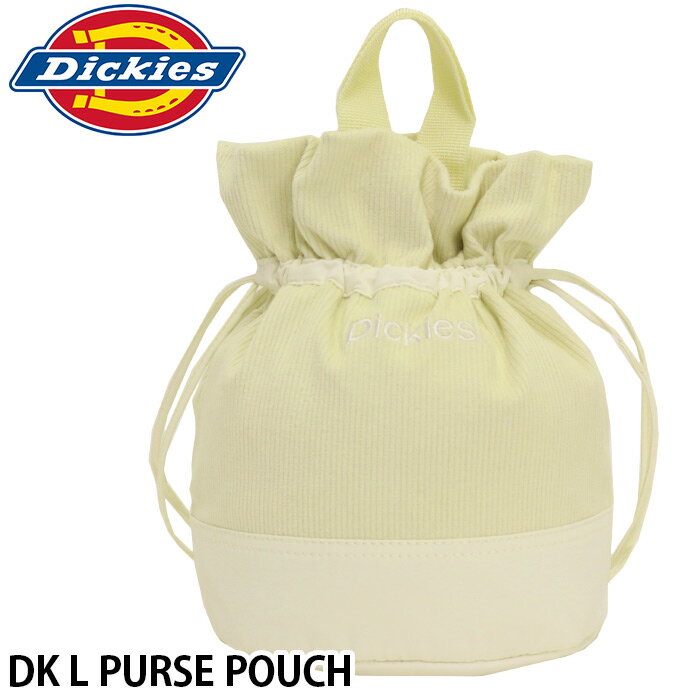 【在庫限りSALE】 ディッキーズ トートバッグ Dickies 巾着バッグ コーデュロイ ポーチ 巾着 DK L PURSE POUCH 14467600 トート バッグ かばん 女の子 女子 女性 レディース 通学 通勤 おしゃれ 人気 小さめ コンパクト 軽量