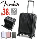 Fender フェンダー スーツケース メンズ レディース 大容量 フロントオープン キャリーバッグ ハードケース 機内持ち込み 国際線 国内線 ハード 旅行 ...