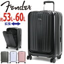 Fender フェンダー スーツケース メンズ レディース 大容量 フロントオープン キャリーバッグ ハードケース 拡張 ハード 旅行 バッグ キャリーケース ...