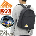 ケルティ リュック メンズ ケルティ リュック KELTY メンズ レディース WIDE DAYPACK 正規品 ワイド デイパック リュックサック バックパック バッグ カバン ユニセックス 通勤 通学 通勤用 通学用 旅行 丈夫 アウトドアリュック ブラック ラウンドタイプ ママリュック ママバッグ 黒 A4 22L 32592462