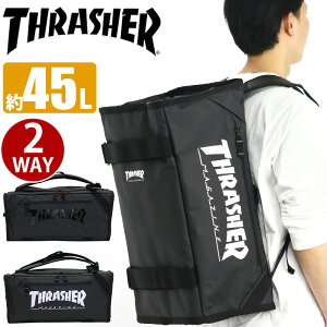 ボストン メンズ 45L THRASHER スラッシャー ボストンリュック 2way ダッフルバッグ リュック ボストンバッグ レディース 旅行 合宿 遠征 通学 通学用 通勤 中学生 高校生 大学生 男の子 部活 人気 黒 ブラック ニースライド Knee Slide series THR-181