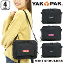 【SALE 40%OFF】 ヤックパック ショルダーバッグ YAKPAK スクエア ミニショルダー 横型 A5 旅行 バッグ かばん メンズ レディース ユニセ...