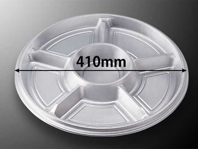 【20枚入/バラ】使い捨て容器 Dxオードブル E丸-2 本体 業務用 業者 洋皿容器 弁当容器 中央化学 本体のみ BBQ 35758