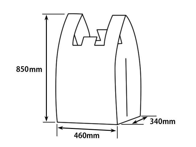 【50枚入/バラ】 レジ袋 KPバッグ No.20 業務用 業者 福助工業 800mm(460mm)×850mm 弁当袋 59004 プロステ 3