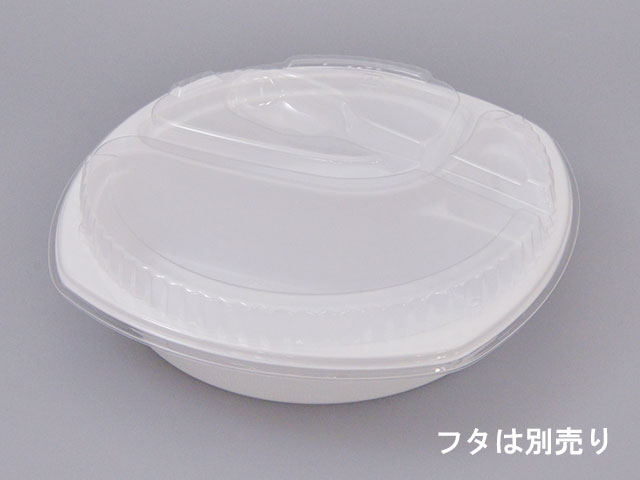 【600点入/ケース】 テイクアウト 使い捨て容器 カレー容器BF-219 ホワイト本体 業務用 業者 214×214×45mm シーピー化成 レンジ可 カレー 111180 3