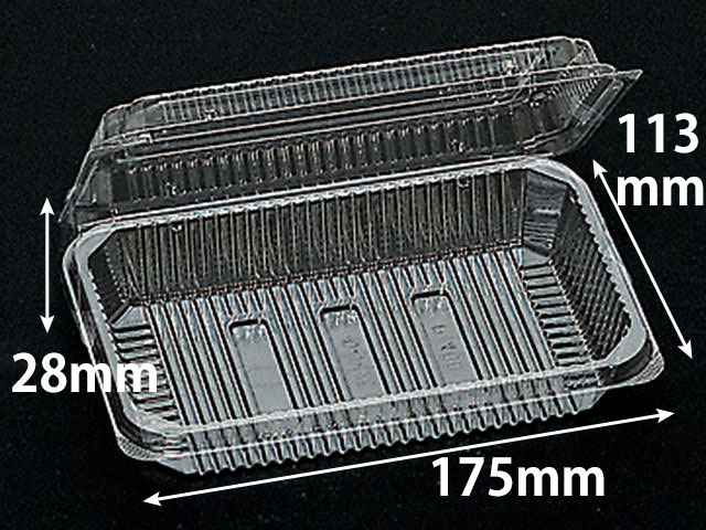 【50枚入/バラ】 フードパック 弁当 お弁当 FKパック P-400(嵌合) 業務用 業者 福助工業 175×113×40mm テイクアウト 使い捨て容器 136161