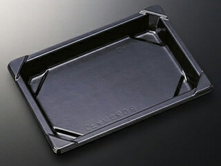 【1200枚入/ケース】寿司容器 CF寿司容器L 0.8 黒-BL 業務用 業者 身 中央化学 本体のみ テイクアウト ..