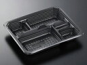 【600枚/ケース】弁当容器 HSA街弁 K24-20A BK 業務用 業者 身 中央化学 本体のみ 使い捨て容器 テイクアウト 356623
