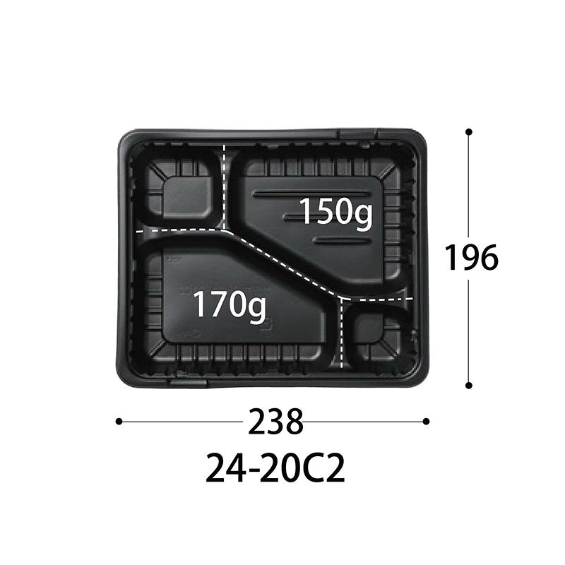 【50枚入/バラ】テイクアウト 弁当容器 CT...の紹介画像2