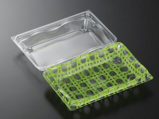 【50枚入/バラ】フードパック 弁当 お弁当 リップル 44548 ラタンGN 業務用 業者 中央化学 使い捨て 393772