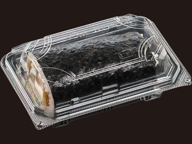 【50枚入/バラ】太巻き用 容器 APSA-434-45 フードパック 弁当 お弁当 業務用 業者 使い捨て容器 エフピコ 458167