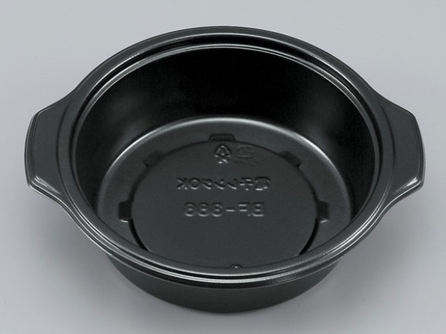 【600枚入/ケース】使い捨て テイクアウト 容器 BF-386 黒本体 業務用 業者 212×185×55mm レンジ対応 シーピー化成 504143