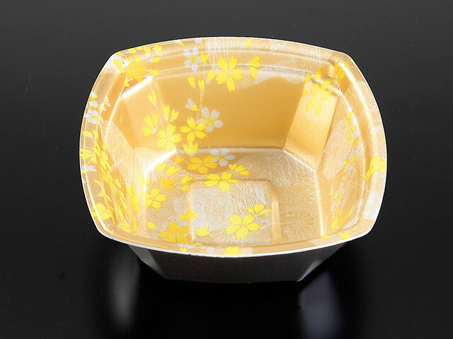 【600点入/ケース】 使い捨て容器 KMPランチ-7 本体耐熱金桜【weeco】 ケーピープラテック テイクアウト どんぶり レンジ可 保温 00575841