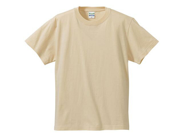【1枚入/バラ】5001綿Tシャツ XL ナチュラル ユナイテッドアスレ ユニフォーム Tシャツ 00298486 プロステ