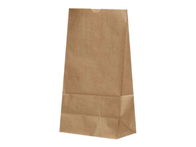 【1000枚入/ケース】 マチ付き袋 紙袋 H6 耐油角底袋 茶無地【weeco】 パックタケヤマ 惣菜 耐油 フラ..