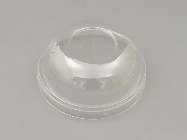 【100枚入/バラ】使い捨てカップ蓋 PETカップKT96DX ドーム蓋 穴有 業務用 業者 中央化学 カップ容器蓋..
