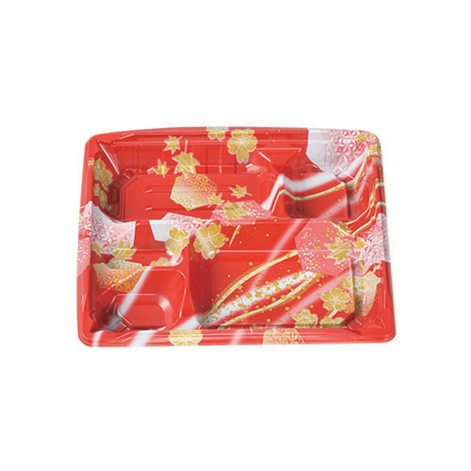 【600枚】MS角弁23-19-3 かなで赤本体 エフピコチューパ ※中仕切のみ 業務用 業者 プラスチック 弁当 307955