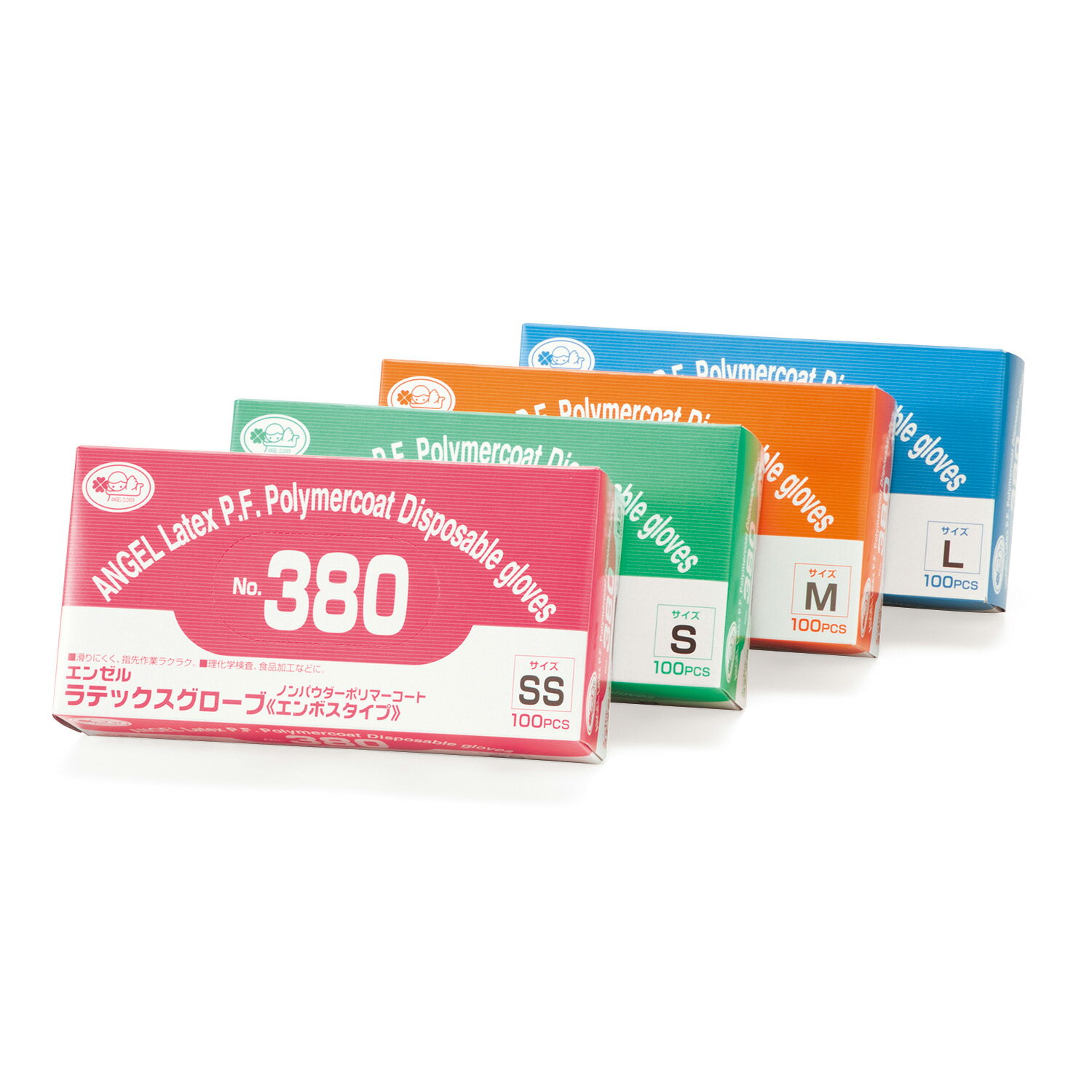 【2000枚】No.380 ラテックスグローブ ノンパウダー ポリマーコート L サンフラワー 00340321 プロステ