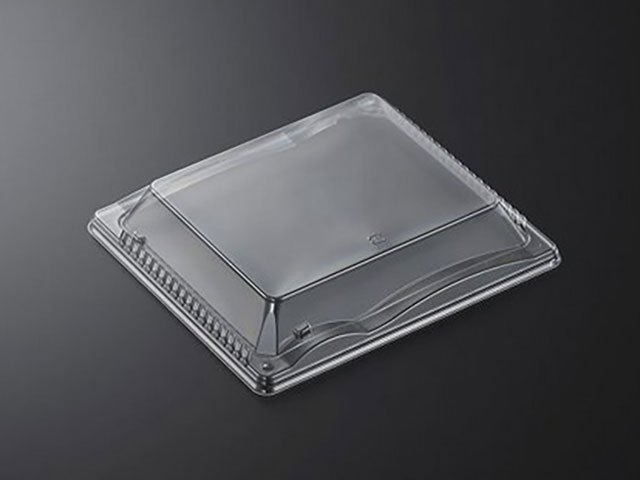 Disposable - 【900枚/ケース】使い捨て容器蓋 テイクアウト 豊味12-3 蓋 中央化学 業務用 業者 弁当容器蓋 蓋のみ 寿司容器蓋 鮮魚容器蓋 493295