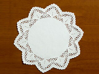 【500枚(100枚×5)】 レースペーパー ドイリー 丸レース10号 白 255mmφ プロステ