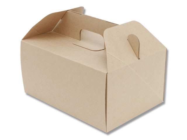 【20枚】ネオクラフト キャリーBOX L テイクアウト 持ち帰り 紙 ボックス 00560858 プロステ