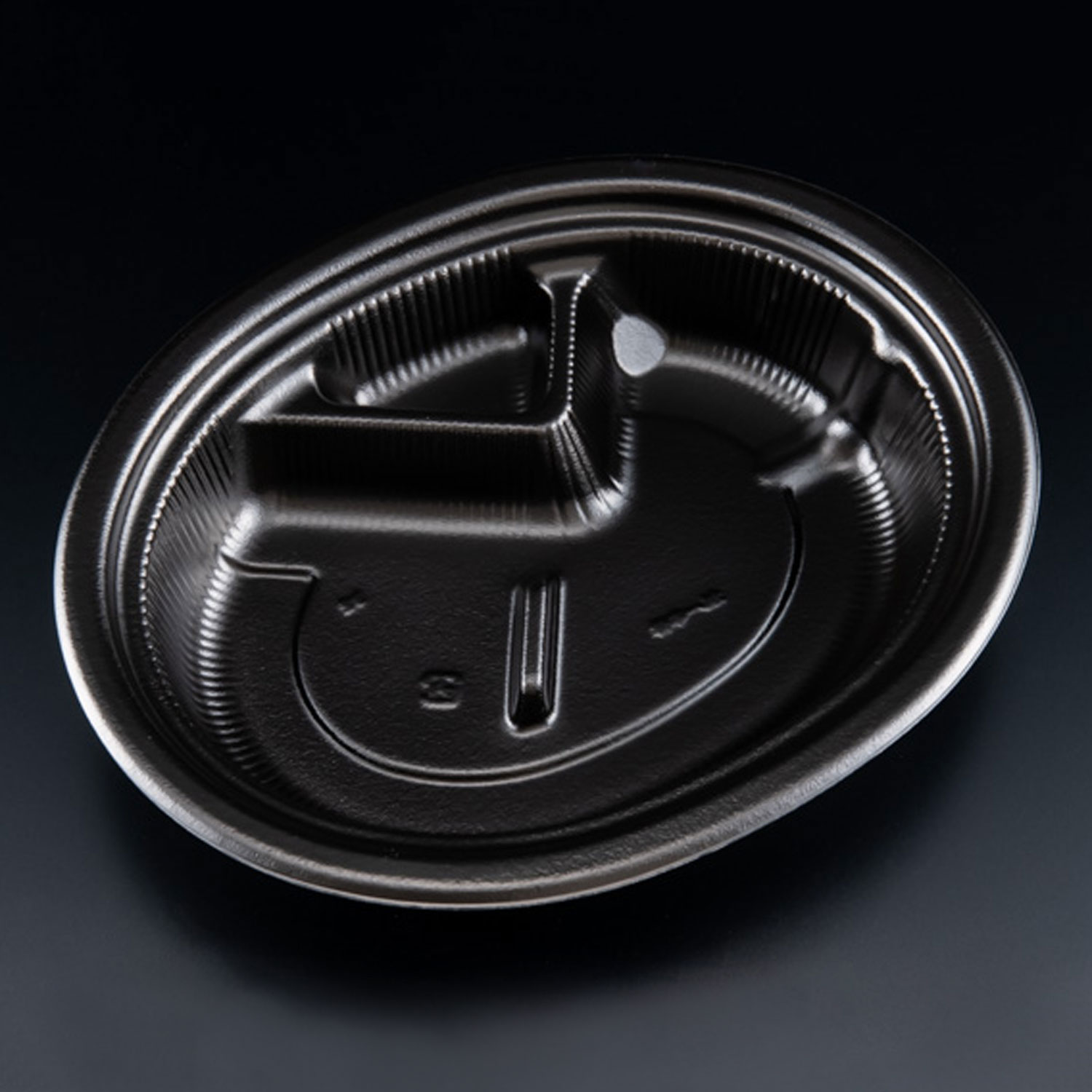 【200枚(50枚×4)】 カレー容器 リスパック カレー 黒 プロステ