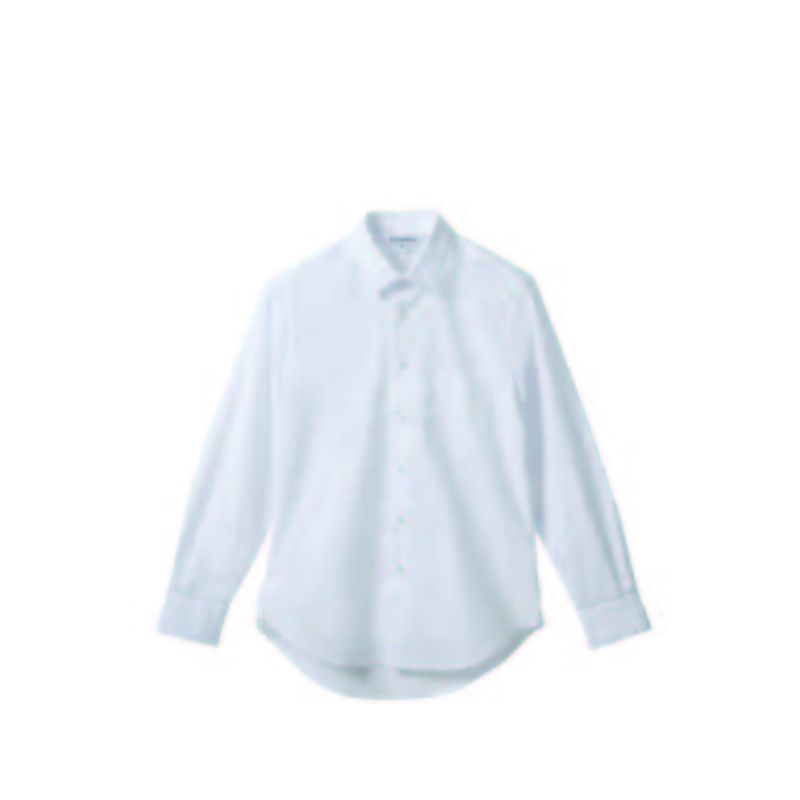 【1枚】ストレッチシャツ サンユニフォーム 長袖シャツ(ホワイト)L 00748712 プロステ