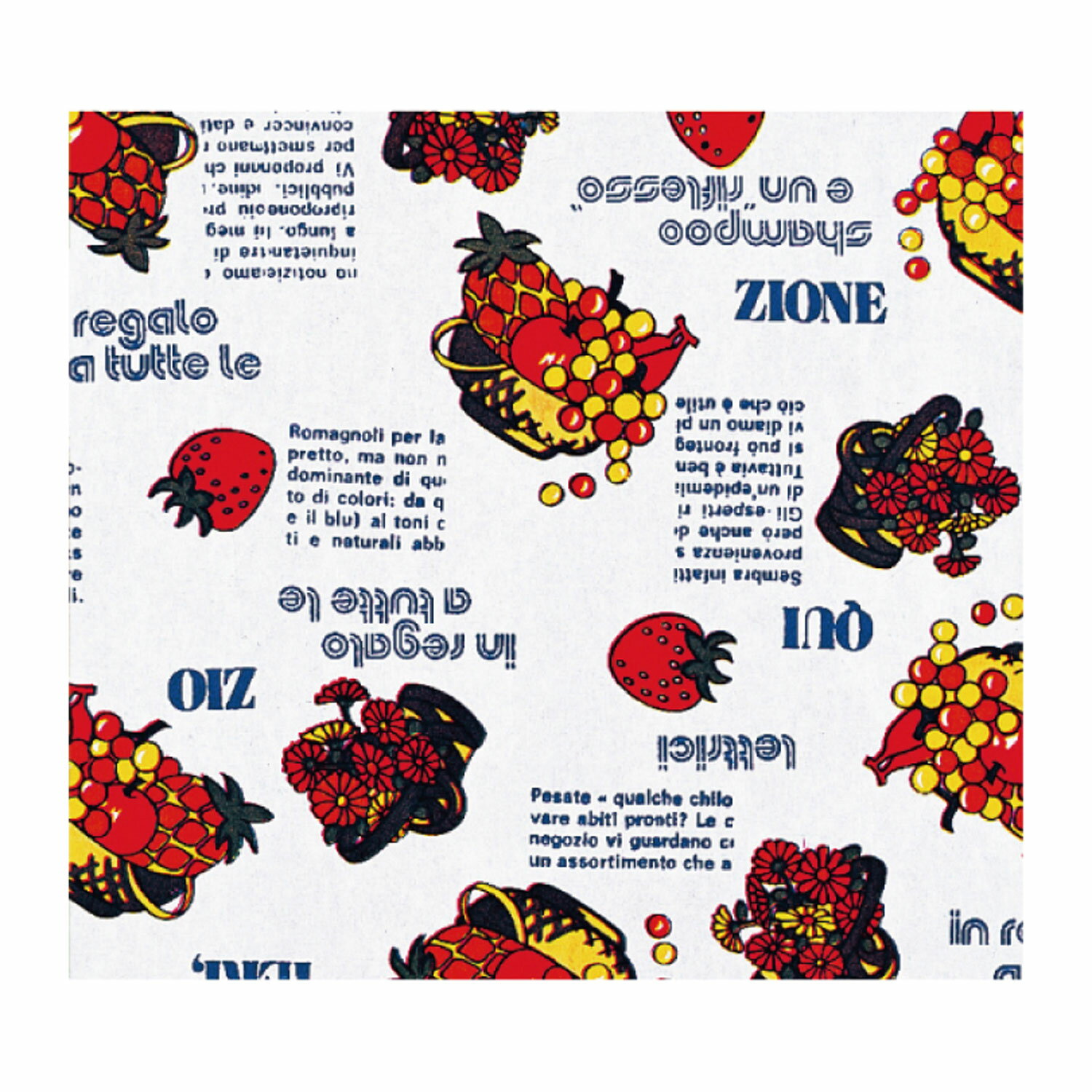 【500枚】507 包装紙 モンブランフルーツ H半切 ベルベ 00373286 プロステ