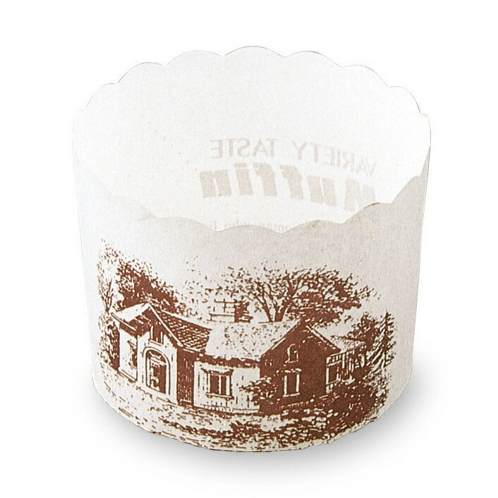 【2000枚】M405 マフィンカップ(ハウス 白) 天満紙器 00374603のサムネイル